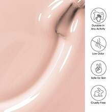 Larvall Beautpal Jelly Gel Nail Polish Set Sheer Nude Jelly Pink Gel Polish Transparent Gel Polish Set For Salon Gel Manicure And Nail Art DIY At Home 8ML 6PCS - ColorD - 查看 5