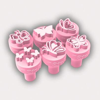 Kit Carimbos para Brigadeiro Docinho Borboletas com 6 peças