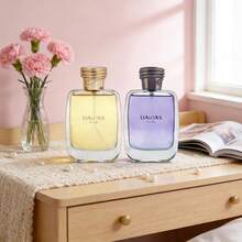 Havas Men's And Women's Floral Perfume Set, 3.38oz, 100ml, Blue + Yellow, Ambergris, Apple, Bergamot, Jasmine, Men's Perfume, Women's Perfume, Gift For Friends, Family And Friends Sharing Set, Factory Promotion, Limited-Time Special Offer. - 2PC - View 8