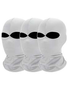 1个/多个 男女通用纯色拉法帽滑雪面罩，防风防紫外线户外运动头套，适合骑行、徒步旅行 - 彩色 - 查看 19