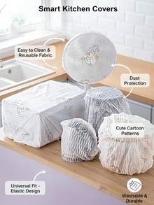 10/20/30pcs Dust Cover, Household Appliance Dust Cover, Microwave Oven Dust Cover, Fan Cover, Non-Woven Protective Film Cover, Used For Household Appliances, Electric Fan/Rice Cooker/Pot/Kitchen Baking Tray/Microwave Oven Dust Cover - Multicolor - View 4