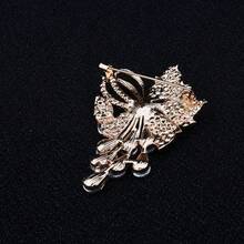 Pearl Water Drop Temperament Luxury Fashion Brooch High-End Corsage New Suit Accessories Coat Temperament 2026 Pin - [Ngọc trai giọt nước]Thiết kế đính đá - Xem 4