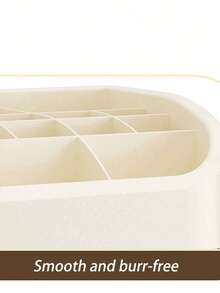 Caja de almacenamiento de cosméticos de gran capacidad con 3 capas y 2 puertas, de color amarillo claro, estilo cajón, adecuada para accesorios de tocador, joyería, almacenamiento de brochas de maquillaje, almacenamiento de perfumes, bolsa de cosméticos, regalo para mujer, regalo de Navidad, regalo perfecto para ella, decoración de habitación, organizador de perfumes - Multicolor - Ver 5