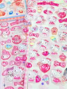 Hình dán bướm trong suốt đẹp mắt | Hình dán lấp lánh trong suốt để trang trí DIY (Một số kiểu có thể có sự khác biệt về màu sắc, bộ sưu tập ngẫu nhiên các hình dán kẹo, sách hình dán, hình dán ốp điện thoại, tem kẹo, hình dán móc khóa, hình dán kẹo, hình dán hộp bút chì) - Nhiều màu - Xem 5