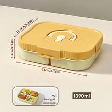 Caja de almuerzo rectangular de plástico portátil con asa, caja bento calentable en microondas, recipiente sellado a prueba de fugas para ensalada de frutas, recipiente de almuerzo con compartimentos de gran capacidad reutilizable, adecuado para que estudiantes y adultos lo usen en la escuela, la oficina, campamentos al aire libre, picnics, viajes, vuelta al colegio - Multicolor - Ver 28