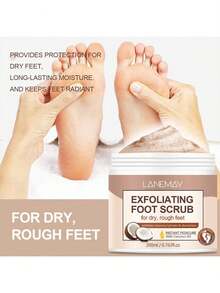 SUMIFANG Foot Scrub Exfoliating Paste, Deep Moisturizing, Removes Calluses And Dead Skin, Makes Feet Softer And Smoother. Also Helps Soften Dry, Peeling, Dehydrated And Rough Skin. The Scrubbing Texture Of The Exfoliating Paste Can Remove Dead Skin On The Feet. - Coffee - View 6