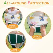 FEISIKE - Cojín de columpio para bebé para exteriores compatible con asiento de respaldo alto resistente para niños pequeños de 1 a 3 años desmontable y lavable columpio no incluido - como en la foto - Ver 3