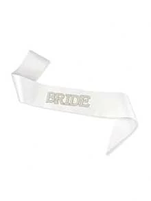1 pieza Faja nupcial con perla blanca y rhinestone, adecuada para bodas, fiestas, decoraciones de boda, también aplicable para Halloween, Navidad y otros eventos y fiestas festivas - Multicolor - Ver 3