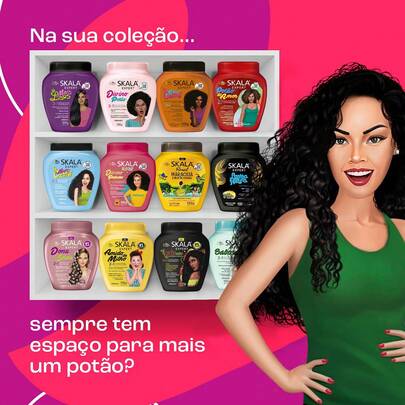 Expert Mais Cachos 2 In 1 Treatment Cream & Leave In Conditioner For Curly Hair, Vegan Hair Mask, Shea Butter & Castor Oil, Deep Hydration Mask, Softening & Smoothing, Anti Frizz Formula, 1000g