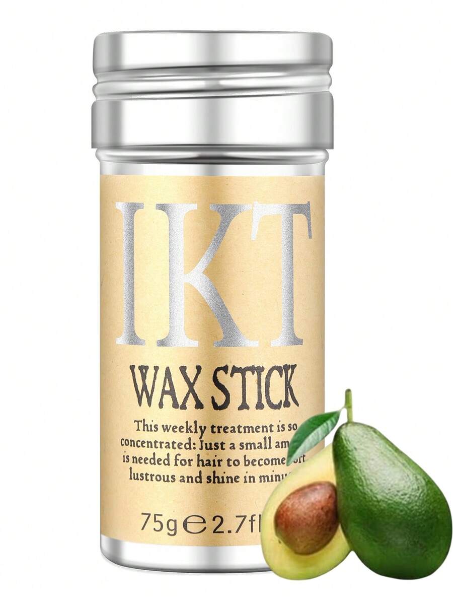 ikt 造型蜡棒，完美控制自然卷发或假发卷发以及不对称发际线，不油腻，适合卷发控制和造型，造型定型发蜡棒