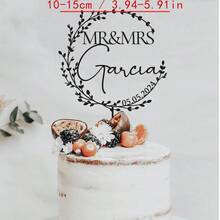 Gold Wedding Cake Topper, Mr & Mrs Cake Topper, Personalized Cake Topper, Wedding Cake Topper, Anniversary Cake Topper, Custom Cake Topper, Rustic Style - F-mr. & Mrs. Cake Label - View 16
