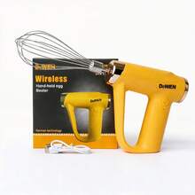 Electric Egg Beater With Stainless Steel Kitchen Mixer For Drinks, Whisk, Eggs, Cream, Portable Whisk - 彩色 - 查看 8