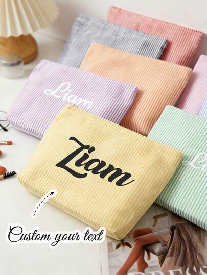 Personalized Bridesmaid Makeup Bag, Tulle Makeup Bag For Girls, Large Capacity Makeup Bag, Bridesmaid & Bride Gift, Cosmetic Storage Bag, Embroidered Letter Toiletry Bag, Embroidered Makeup Bag, Bridesmaid Makeup Bag, Bridesmaid Gift, Women's Gift, Personalized Gift, Wedding Party, Gift, Bridesmaid Proposal Gift, Casual Urban