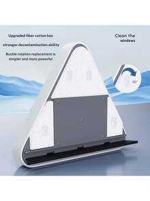 Double-Sided Magnetic High-Rise Building Glass Cleaning Tool, Strong Magnet Design, Suitable For Living Room, Bedroom, Bathroom, Can Clean Indoor And Outdoor Glass - White - View 7