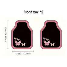 4 piezas/2 piezas Alfombrillas para coche con diseño geométrico - Cobertura completa - Duraderas y fáciles de limpiar - Adecuadas para la mayoría de sedanes, SUV y camionetas - estera del piso - Ver 7