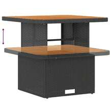 vidaXL 13-teiliges Gartensofaset mit Kissen, Schwarz Polyrattan - Schwarz - Übersicht 11