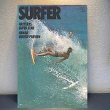 1pc Unframed Vintage Surfing Magazine Canvas Poster, 2D Flat Design, Previewing Hawaii Winter, Suitable Size. Ideal Beach-Themed Decor For Home, Office Or Gift, Showcasing Vibrant Surfing Scene With Energetic Waves And Surfers - 2 - View 3