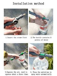 手持式高压气泵喷雾器，带可调节喷嘴，持续加压顶部园艺工具 - A - 查看 11