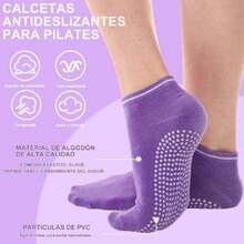 Pilates Kit–Pilates en Casa de 14 Piezas para Mujer con Aro de pilate, Pelota de Yoga, Bandas de Resistencia, Calcetas Antideslizantes y Banda de Estiramiento,41149433 - Rojo violeta - Ver 5
