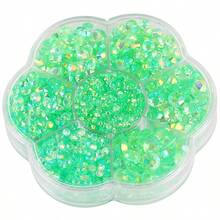 5000pcs/Box, 2mm, 3mm, 4mm, 5mm, 6mm, 5 Sizes, Jelly Candy Colors, Transparent AB Crystal Beads, Flower-Shaped Box, Round Flat Bottom Rhinestones, Multi-Color Crystal Gems, Non-Hotfix DMC Jewelry Beads, Glass Stones, 3D Diamond Pattern Design Accessories, Shiny Nail Art Stickers, Suitable For Clothes, Bags, Shoes, Cups, Phone Cases, Handicrafts, DIY Decorations. - AB Colors - View 40