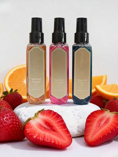 100毫升椰子/草莓/柑橘香氛喷雾，空气清新剂，织物除臭剂，持久清新香味，适合约会、生日、万圣节、圣诞节、母亲节、情人节及其他派对场合。