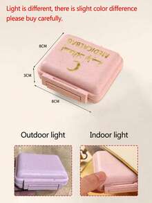 6格迷你药盒,便携式药品收纳盒,印有“MEDICALBAG”字样,可存放6天用量的药品,是旅行、存放维生素、珠宝、耳环、戒指的理想之选,也是居家和旅行必备的药品收纳包、药盒、药瓶、医院包、急救包、药品整理器、药品储存袋等旅行必备用品。 - 彩色 - 查看 11