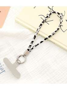 1pc Fashionable Elegant PU Leather Leopard Print Phone Lanyard, Unique Single Buckle Crossbody Chain, Anti-Lost Phone Strap - Multicolor - View 2