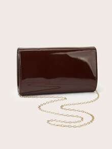 REMANLAND حقيبة يد نسائية فاخرة وأنيقة بتشطيب مرآة، حقيبة حفلات عصرية وراقية، حقيبة سهرة، حقيبة مسائية مثالية للسيدات مع سلسلة معدنية قابلة للفصل للكتف/متقاطعة الجسم، مثالية للحفلات والمناسبات والأعراس والمناسبات الاجتماعية، هدية مثالية للأحباء - بني - مشاهدة 5