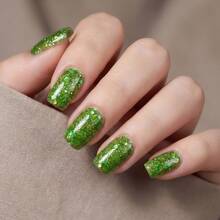GMUME 3件組 16ml 翡翠綠指甲油套組 #025 #029 #065 聖帕特里克節聖誕節假期美甲 螢光深綠色亮片閃光色 需搭配三步底層油與頂層油 - 彩色 - 查看 10