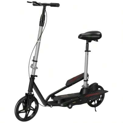 Askifozペダルスクーター 交通用フローテ、 移動用スケートボード、 折りたたみ式 、2輪自転車、 キャンパス＆通勤必須 踏み板 付き シートデザイン 、 ショックアブソーバー 軽量で実用的 立ち乗り式二輪車、子供/大人用 通勤/レジャー スクーター 誕生日 プレゼント [並行輸入品]