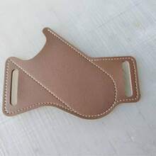 1件装皮革防刮鞘折叠口袋刀腰带夹套露营工具 - 彩色 - 查看 15