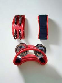 1pc Double Row Ankle Bells Cajon Drum Bongo Drum Ankle Bells Rack Percussion Instrument - Multicolor - View 6