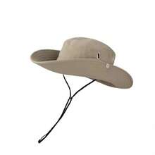 2顶/1顶户外旅行露营渔夫帽沙滩遮阳帽男女通用 - 彩色 - 查看 10
