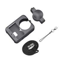 Osmo 360 Camera Protective Case Set: EVA Hard Protective Shell With PU Leather Waterproof Outer Case And Anti-Scratch Silicone Cover, Including Lens Cap And Wrist Strap For All-Round Protection - Multicolor - View 12