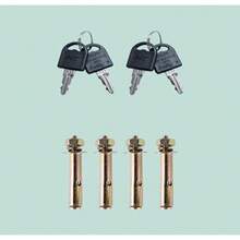 Steel Parcel Mailbox Drop-In Flap 4 Keys Freestanding 82 X 44 X 22 Cm Dark Grey - Dark Grey - View 8