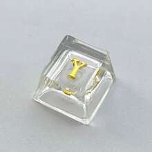 1pc A Personalized And Cute Mechanical Keyboard Featuring The Letters ABCD, With A Cross-Axis Keycap Design, In Line With OEM Specifications, Made Of ABS Material, And Equipped With A Delicate ESC Key Replacement Part. It Is A Suitable DIY Computer Accessory Gift. - Multicolor - View 22