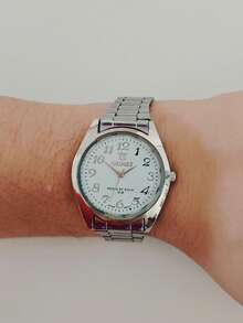 Orient Type Stainless Steel Social Quartz Watch - Unisex - White - View 4