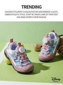 Disney 1 Pair  Collaboration Children's Sneakers, Suitable For Daily Wear, Festivals, Sports, Outdoor Activities, Comfortable, Non-Slip, Breathable (Boys' Sneakers, Boys' Skate Shoes, Children's Sneakers, Girls' Sneakers, Girls' Skate Shoes) - Pink - View 2