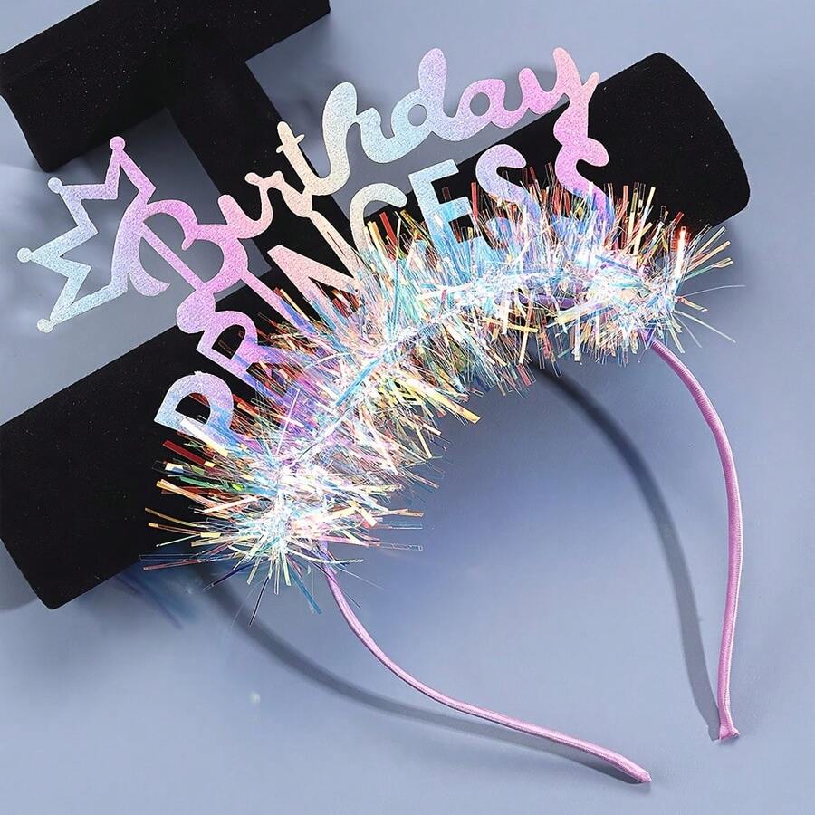 Cute Party Letter Birthday Headband - Multicolor - View 1