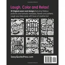 Swear Word Coloring Book For Women: Cuss And Color Midnight Edition: Funny Offensive Cursing, Easy Mandalas, Flowers And Dark No Bleed Profanity ... Irreverent Adult Stress Relief And Relaxation - Default - View 2