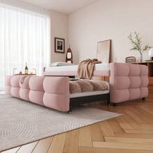 Bed Frames - Pink + Flannelette - View 6