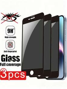 Bộ 3 miếng dán màn hình chống trầy xước, bảo vệ riêng tư, tương thích với iPhone 17 16 15 14 13 12 11 Pro Max XR X XS Max 7 8 Plus/17/17 Air/17 Pro/17 Pro Max Full Series, quà tặng sinh nhật cho gia đình và bạn bè, kính cường lực, chống nhìn trộm, miếng dán màn hình điện thoại, phụ kiện điện thoại, chống nước, chống sốc, chống trầy xước, chống bám vân tay, bộ bảo vệ màn hình đầy đủ, thích hợp sử dụng hàng ngày, văn phòng, nhà, chống rơi vỡ và chống trầy xước. - màu đen - Xem 17