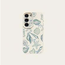 1 carcasă de telefon la modă, din material TPU, cu design de fundă oceanică, compatibilă cu Samsung/A05s/A12/A13/A14/4G/A15/A21s/A23/A25/A32/5G/A34/A35/A50s/A51/A52/A53/A54/A55/A71/A72/A73/S10/S20FE/S20Ultra/S21Ultra/S22/S22Plus/S23/S24, Redmi/10C/12C/Note10/11/12/13/ProPlus/Note8/9Pro, husă de protecție moale, rezistentă la șocuri, pe întregul corp - alb - Vizualizare 5