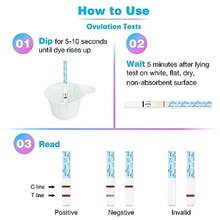 Kit de predictor de prueba de ovulacion: prueba de filidad precisa para mujeres anco de 5 mm tiras de prueba de filidad 50 tiras de L - como en la foto - Ver 6