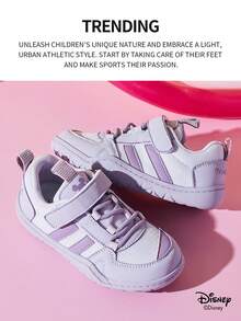 Disney 1 Pair  Collaboration Children's Sneakers, Suitable For Daily Wear, Festivals, Sports, Outdoor Activities, Comfortable, Non-Slip, Breathable (Boys' Sneakers, Boys' Skate Shoes, Children's Sneakers, Girls' Sneakers, Girls' Skate Shoes) - Purple - View 2