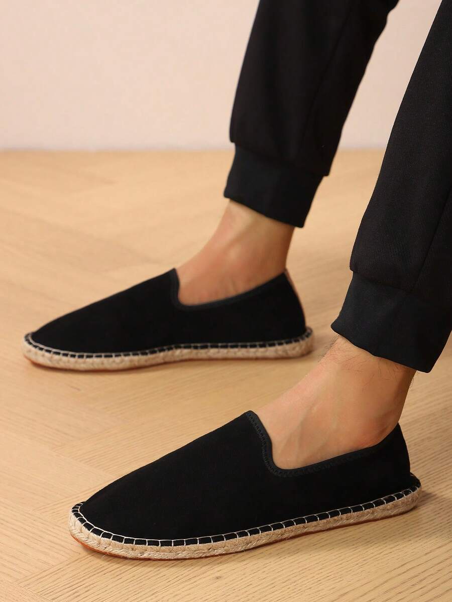 Giày nam dệt kiểu ngư dân thoáng khí, thấm hút mồ hôi, chống trơn trượt; Giày nam bằng vải lanh thoáng khí, thấm hút mồ hôi, chống trơn trượt; Giày lười nam thoáng khí, thấm hút mồ hôi, chống trơn trượt.