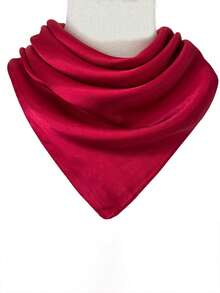 INNNEVV 女士纯色小方巾，新款仿丝缎面领巾，专业颈带/围脖，适合海滩、假日等场合。 - 彩色 - 查看 21