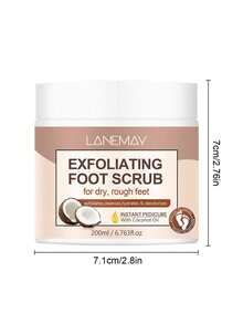 SUMIFANG Foot Scrub Exfoliating Paste, Deep Moisturizing, Removes Calluses And Dead Skin, Makes Feet Softer And Smoother. Also Helps Soften Dry, Peeling, Dehydrated And Rough Skin. The Scrubbing Texture Of The Exfoliating Paste Can Remove Dead Skin On The Feet. - Coffee - View 9