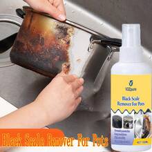Agente descontaminante para eliminar el fondo de la sartén, removedor de escala ennegrecida de la cocina, pulidor de metal para el hogar, eliminador de manchas de aceite del horno, rociador para placas que elimina el óxido y la grasa - Líquido - Ver 3