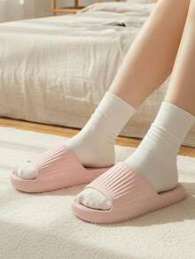 YOUMGL 2026 New Women's EVA Cushioned Slippers, Indoor Home Non-Slip Bathroom Shower Slides, Men's Summer - Pink - View 8